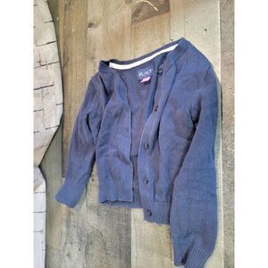 Place youth blue cardigan XS 4 long sleeve cover up